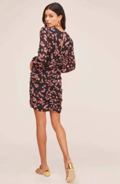 Shirred Long Sleeve Mini Dress 14 Shirred Long Sleeve Mini Dress -Sundress Haven ADR100405 RED PETAL 3