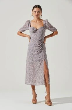 Front Slit Milkmaid Dress -Sundress Haven ADR100913 LILACPURPLEMULTIDITSY 1 e2a1b0ee 5481 45d0 a4f2 f0f11299aed6