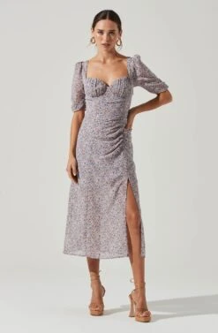 Front Slit Milkmaid Dress -Sundress Haven ADR100913 LILACPURPLEMULTIDITSY 2 48b2004a 131e 44d1 9ad6 e7aef2b3de89