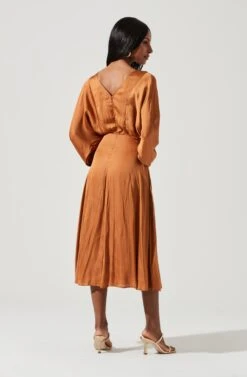 Marin Dolman Sleeve Midi Dress -Sundress Haven ADR100916 AMBER 1815