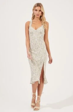 Cross Back Ruffle Strap Dress 26 Cross Back Ruffle Strap Dress -Sundress Haven ADR100947 BLUSHMULTIDITSY 1