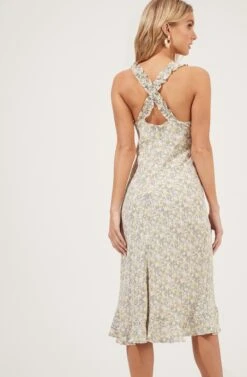 Cross Back Ruffle Strap Dress 25 Cross Back Ruffle Strap Dress -Sundress Haven ADR100947 BLUSHMULTIDITSY 5