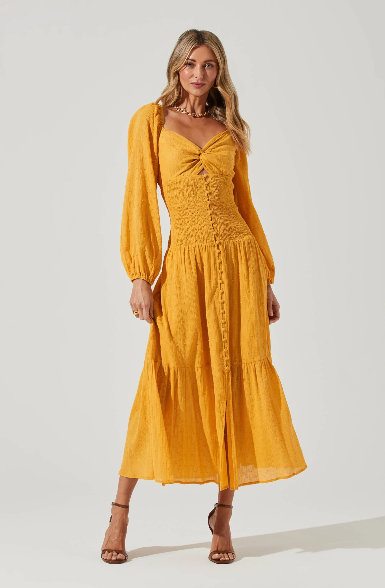 Long Sleeve Twist Bust Dress 7 Long Sleeve Twist Bust Dress - Image 7