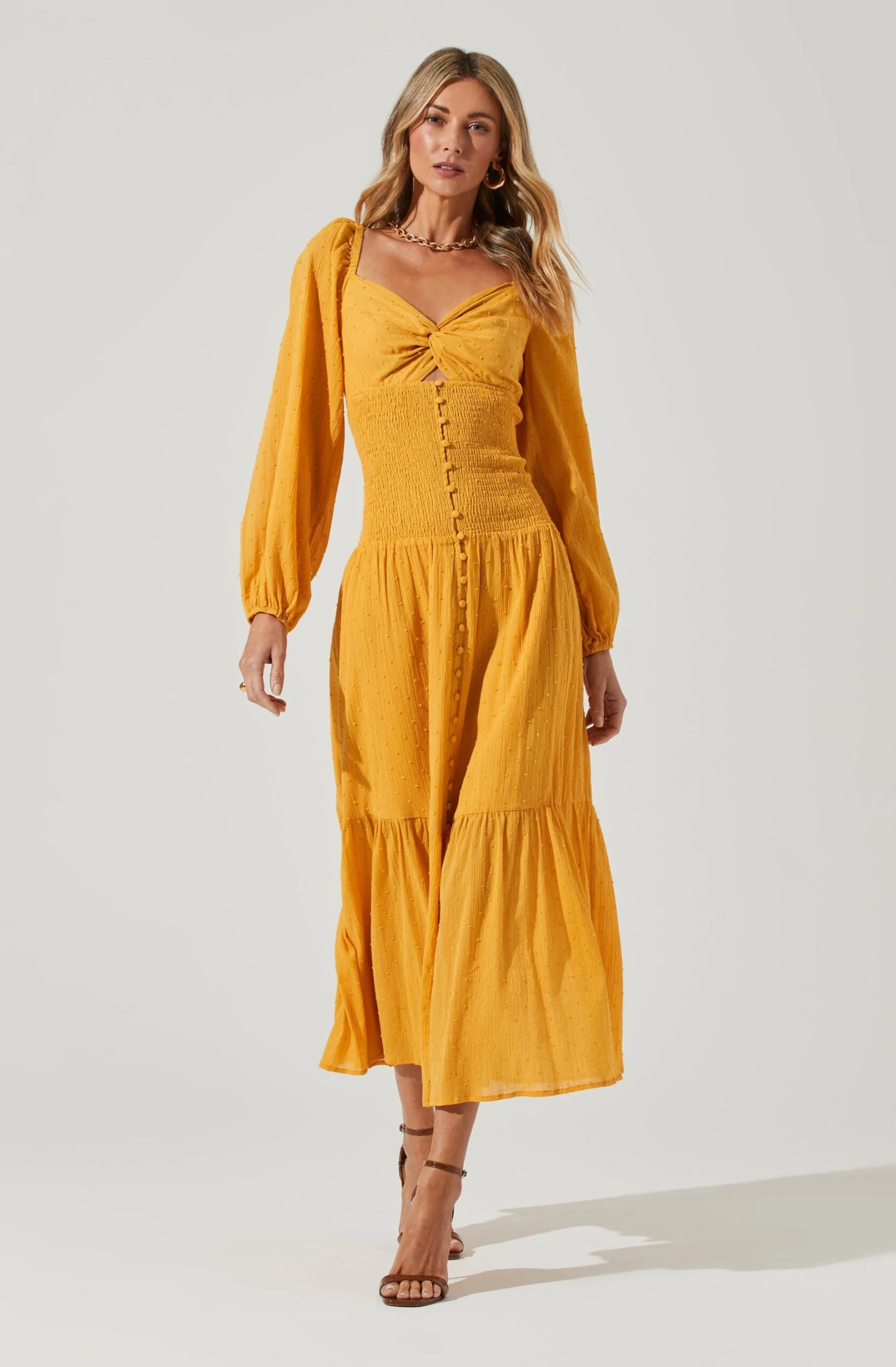 Long Sleeve Twist Bust Dress 9 Long Sleeve Twist Bust Dress - Image 9