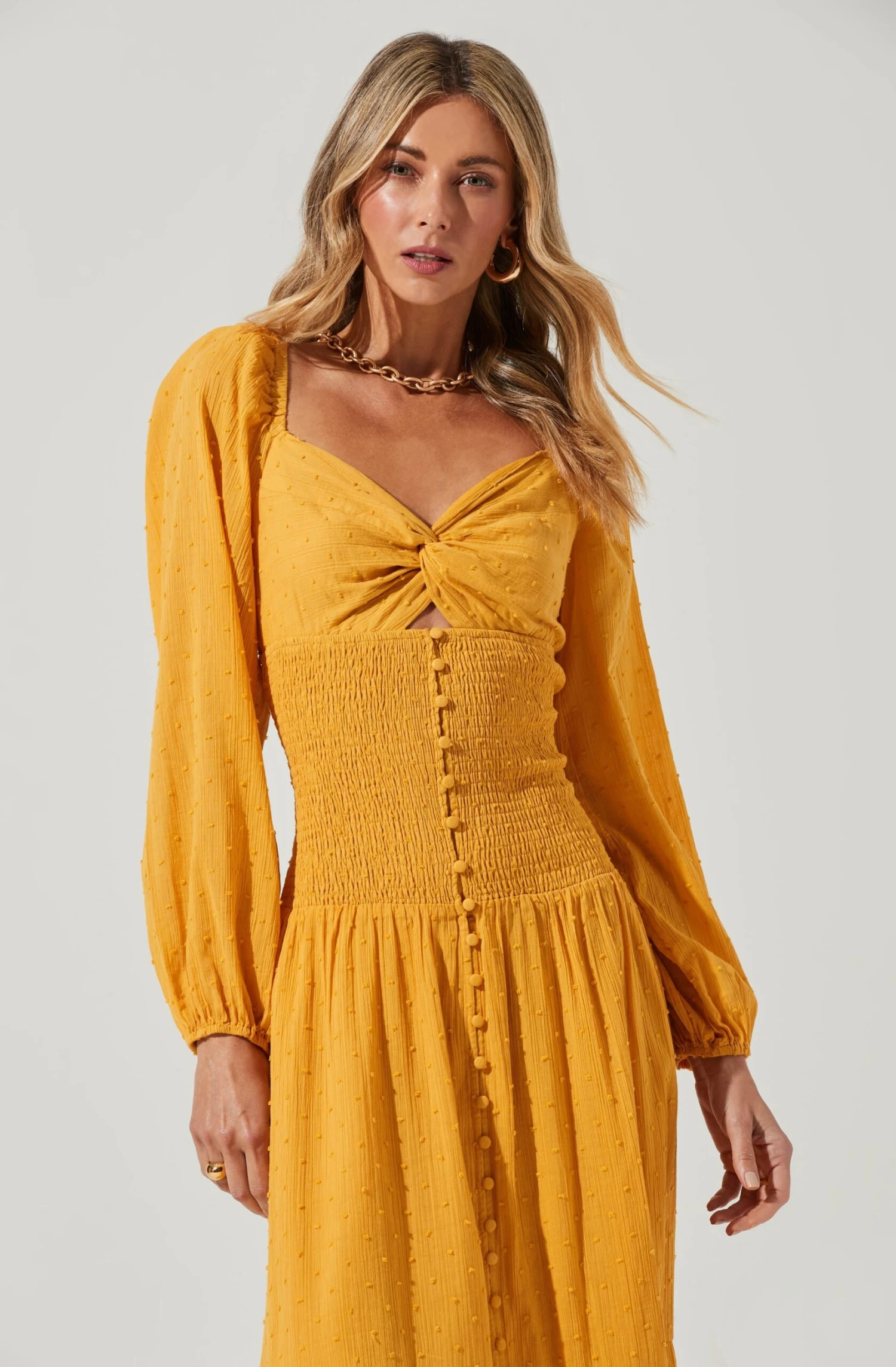 Long Sleeve Twist Bust Dress 10 Long Sleeve Twist Bust Dress - Image 10