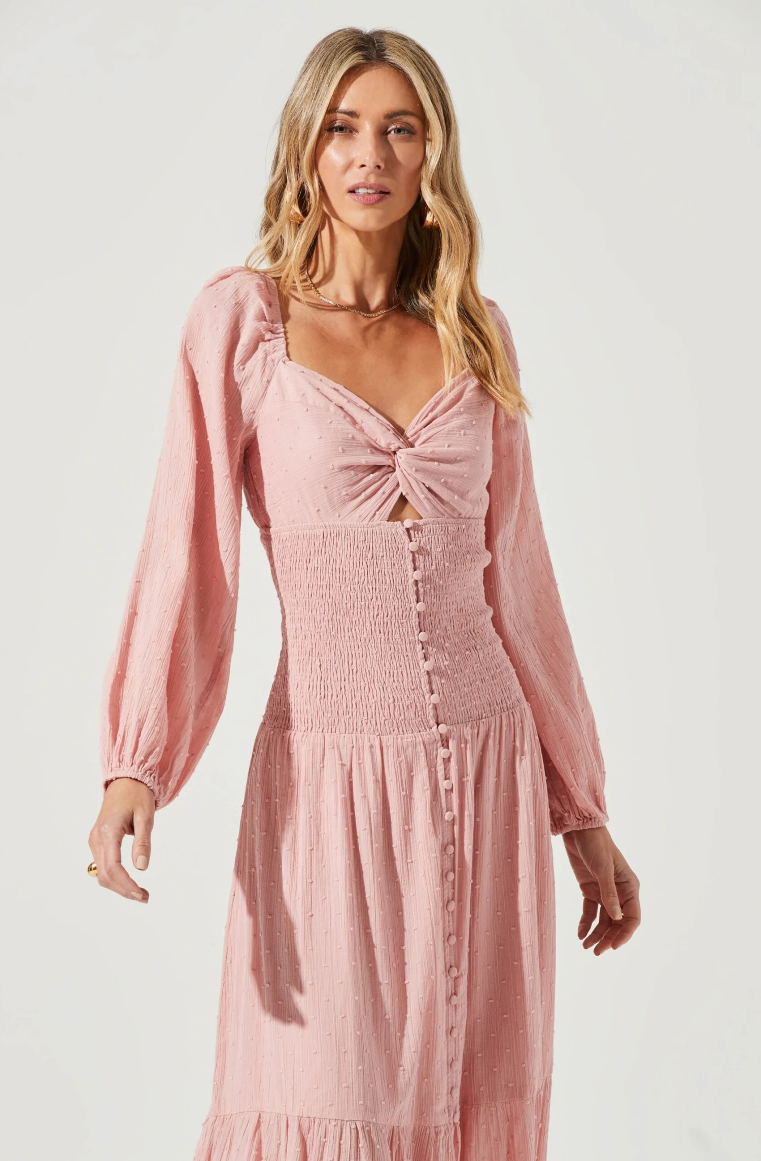 Long Sleeve Twist Bust Dress 17 Long Sleeve Twist Bust Dress - Image 17