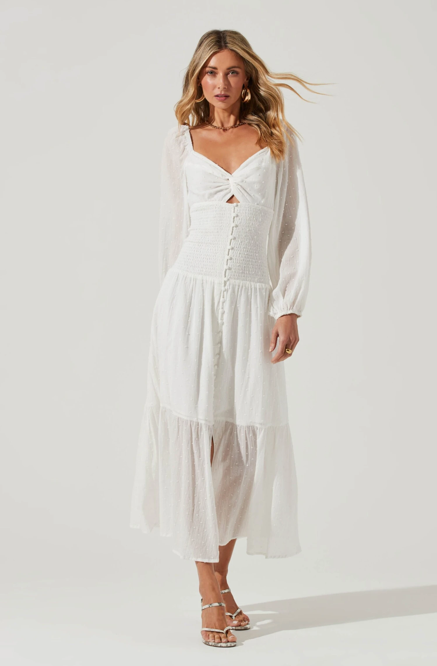 Long Sleeve Twist Bust Dress 1 Long Sleeve Twist Bust Dress