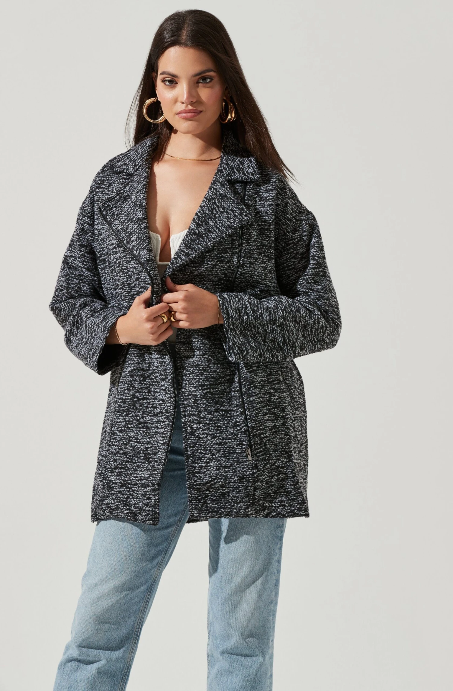 Oversized Marled Coat 1 Oversized Marled Coat