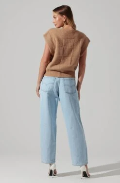 Checkered Sweater Vest -Sundress Haven ALT16416 CI TAUPE 5