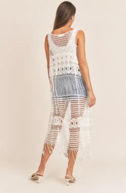 Sun Chaser Crochet Cover Up 11 Sun Chaser Crochet Cover Up -Sundress Haven AMB NF00002121 BEIGE 6