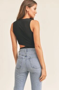 Fillory Cutout Bodysuit -Sundress Haven AMB ST6540 BLACK 6