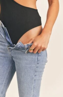 Fillory Cutout Bodysuit -Sundress Haven AMB ST6540 BLACK 7