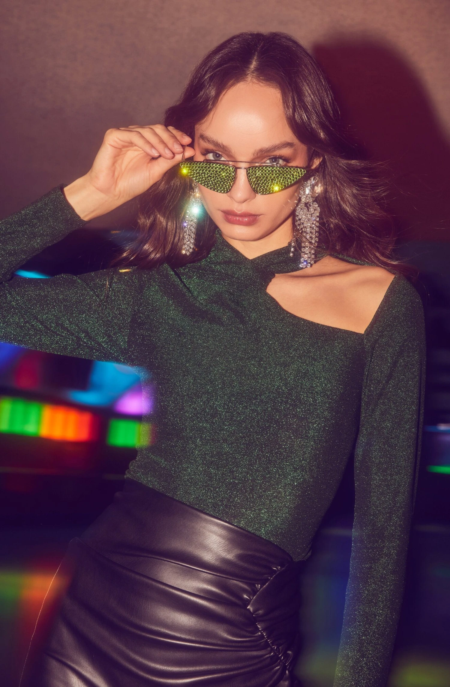 Crane Metallic Cutout Long Sleeve Top 6 Crane Metallic Cutout Long Sleeve Top - Image 6