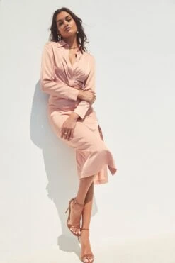 Perry Satin Wrap Front Tie Waist Top -Sundress Haven ASTR SPR22 PT1 34369