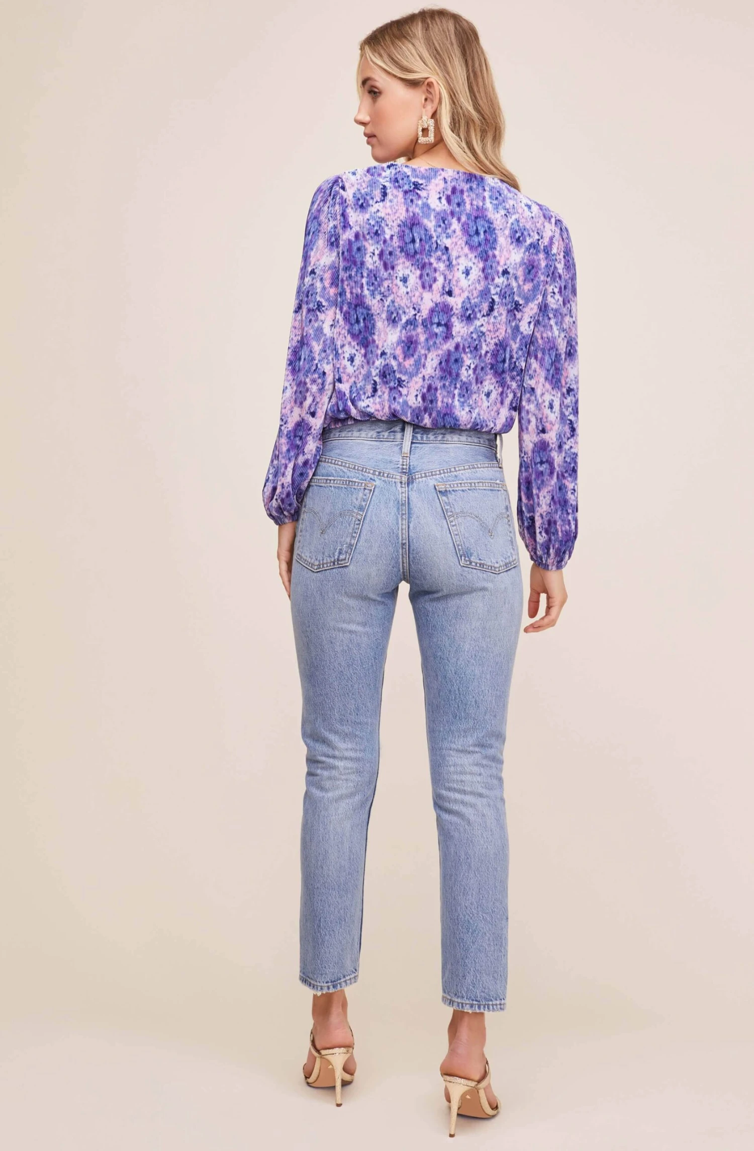 Pleated Surplice Long Sleeve Top 9 Pleated Surplice Long Sleeve Top - Image 9