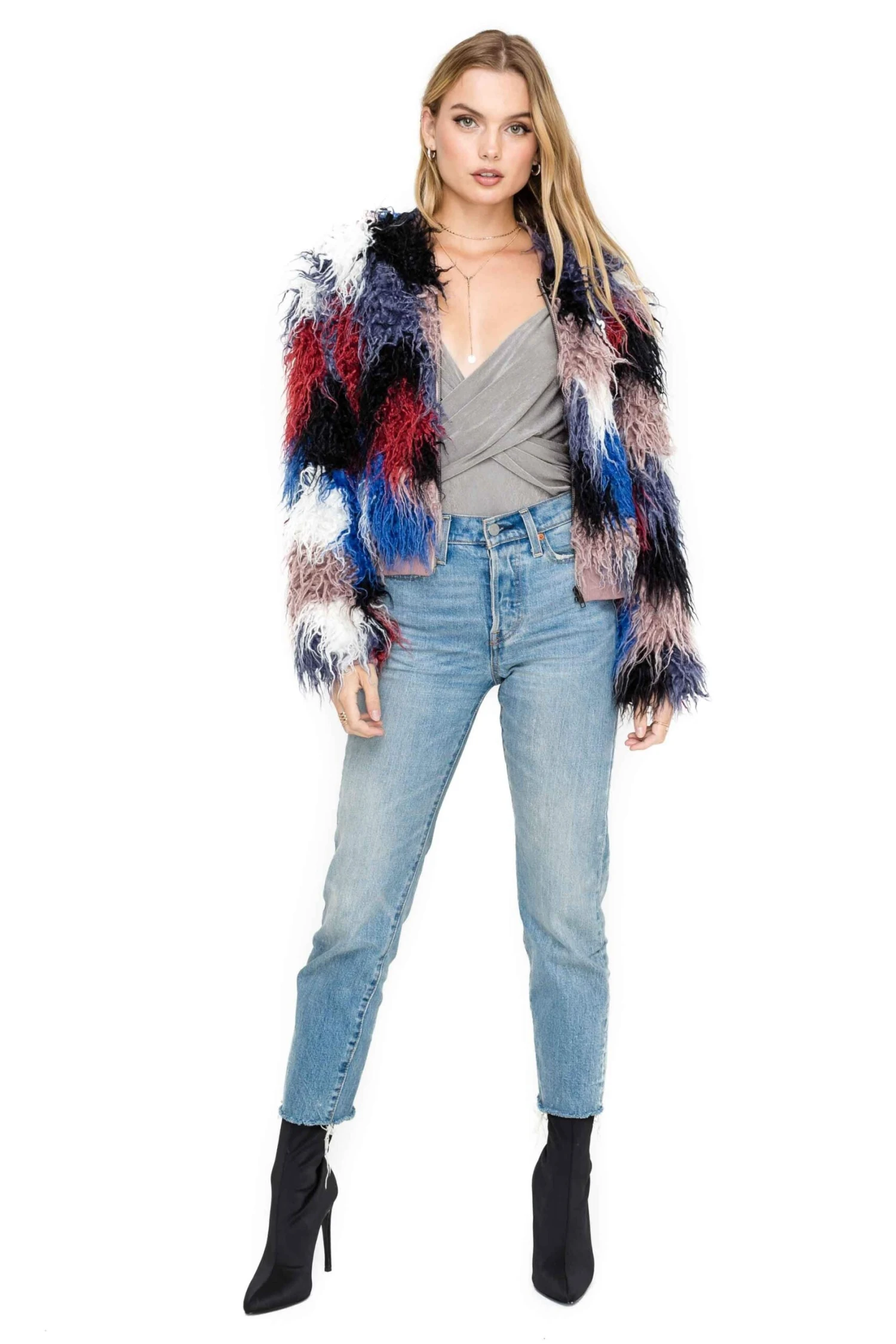 Shaggy Faux Fur Jacket 2 Shaggy Faux Fur Jacket - Image 2