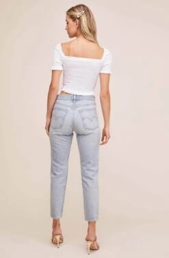 Smocked Short Sleeve Top -Sundress Haven AT15549B WHITE 5