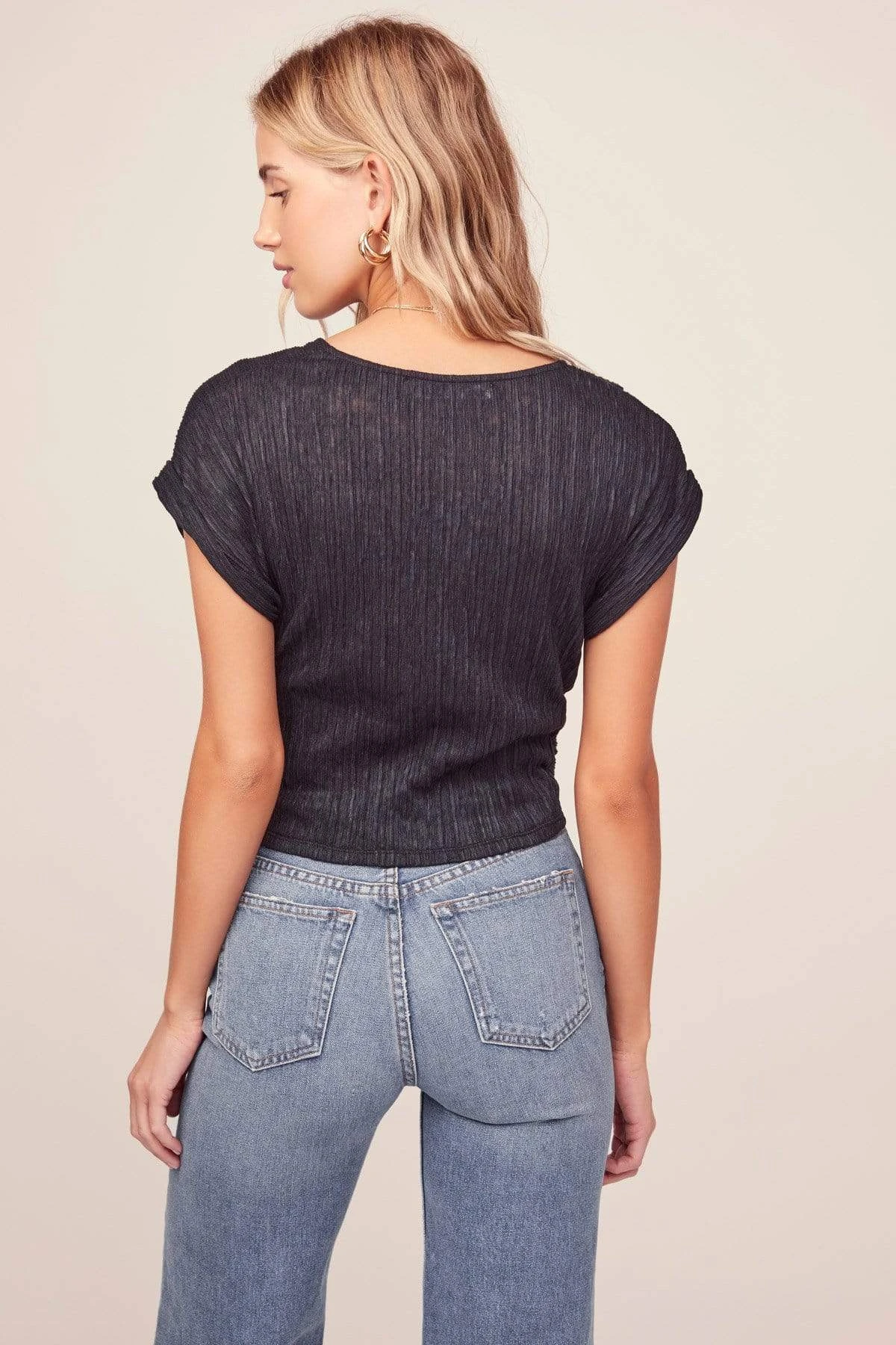 Plisse Button Top 3 Plisse Button Top - Image 3