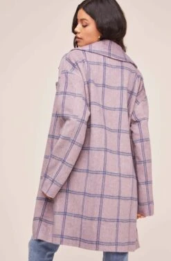 Cozy Coat -Sundress Haven AT15630 PURPLE BLUE PLAID 6
