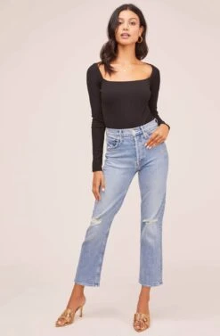 Raegan Bodysuit -Sundress Haven AT15694 BLACK 1