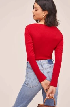 Raegan Bodysuit -Sundress Haven AT15694 RED 5