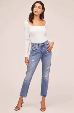 Raegan Bodysuit -Sundress Haven AT15694 WHITE 1