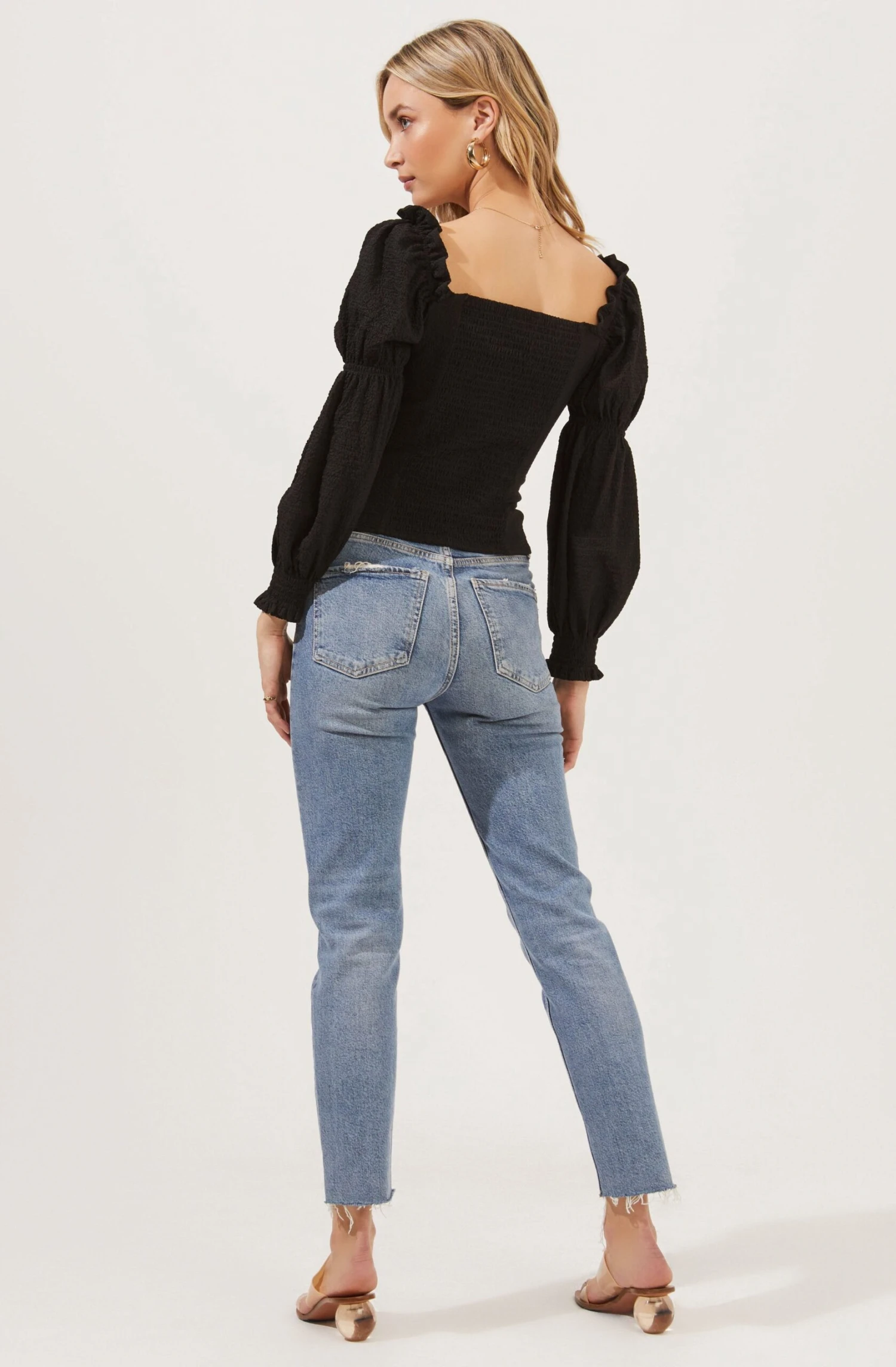 Long Sleeve Ruched Bust Top 16 Long Sleeve Ruched Bust Top - Image 16