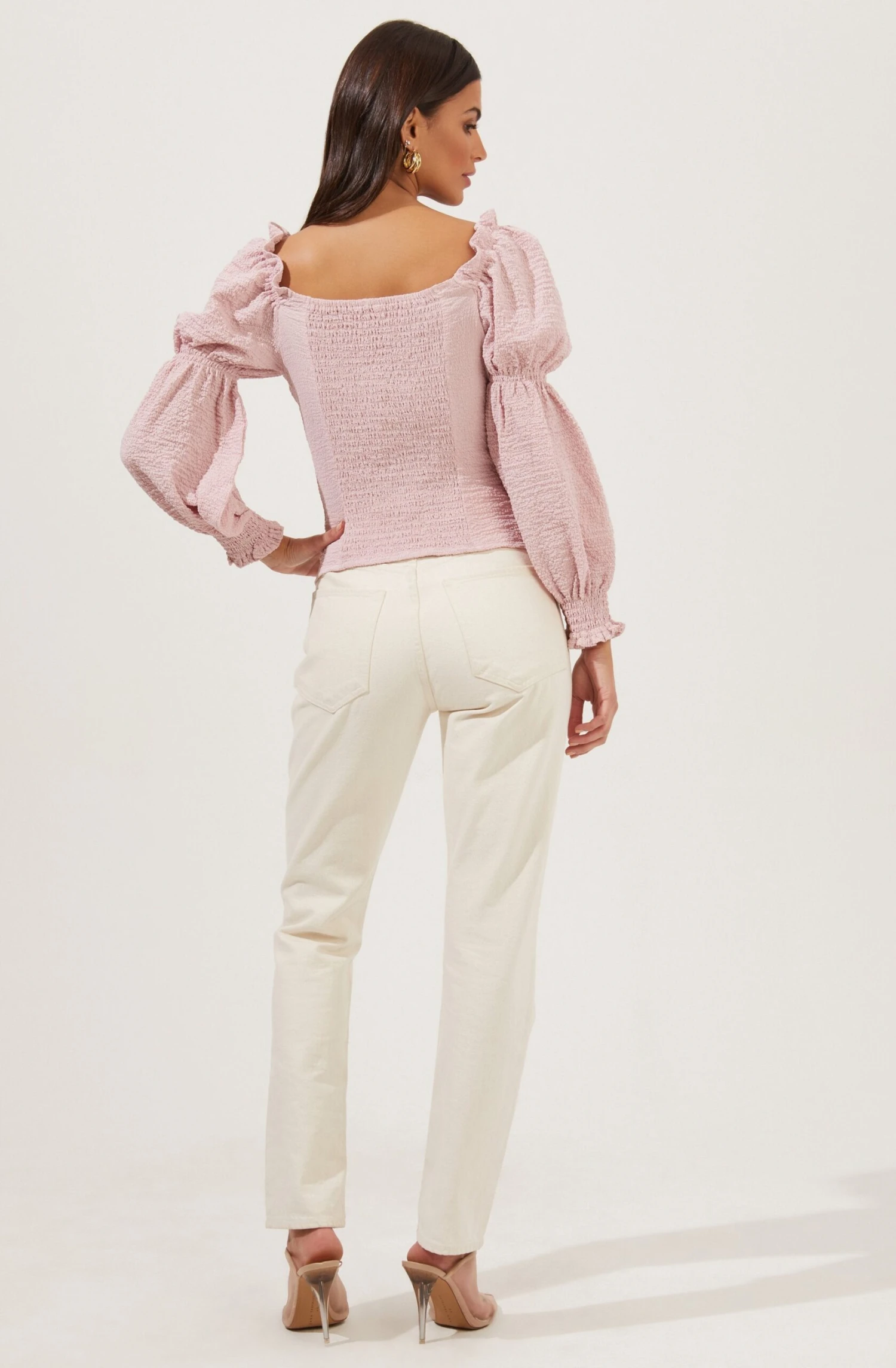 Long Sleeve Ruched Bust Top 10 Long Sleeve Ruched Bust Top - Image 10