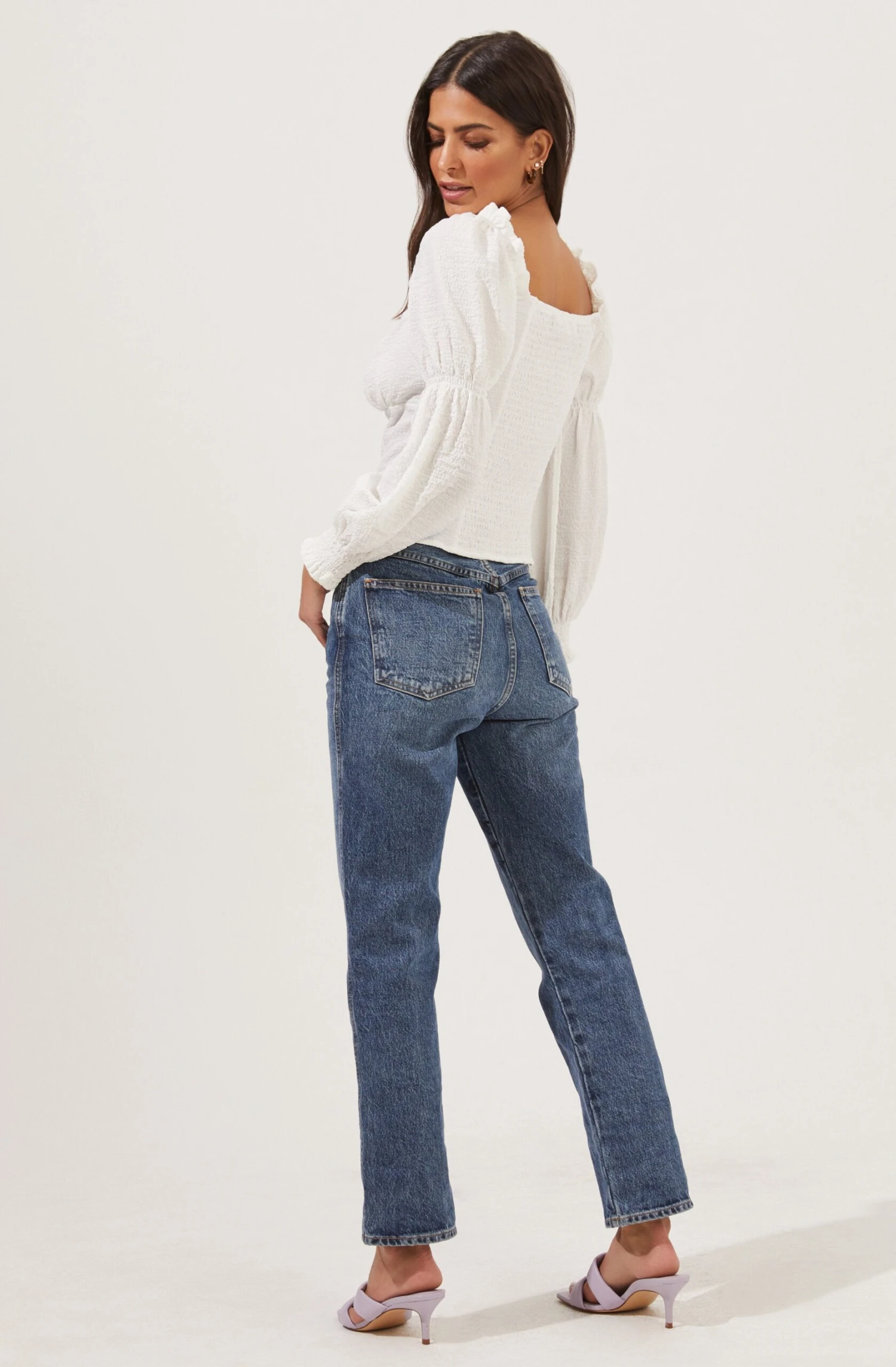 Long Sleeve Ruched Bust Top 5 Long Sleeve Ruched Bust Top - Image 5