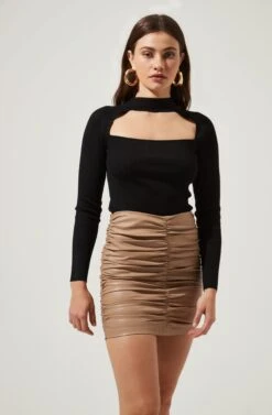 Cut Out Square-Neck Top