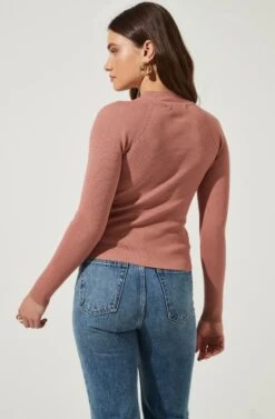 Cut Out Square-Neck Top -Sundress Haven AT16556 DARKBLUSH 5