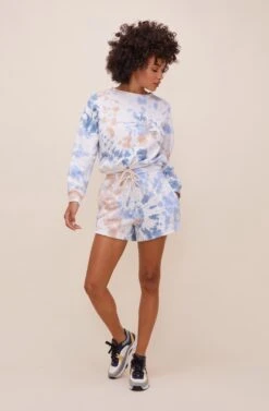 Prism Tie Dye Sweatshirt 13 Prism Tie Dye Sweatshirt -Sundress Haven AT16574 BLUE PINKTIEDYE 3