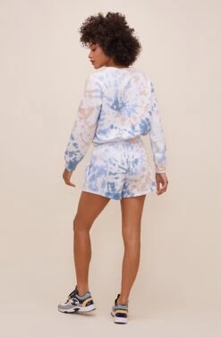 Prism Tie Dye Sweatshirt 14 Prism Tie Dye Sweatshirt -Sundress Haven AT16574 BLUE PINKTIEDYE 4