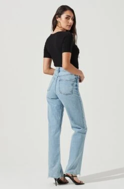 Hook & Eye Bodysuit -Sundress Haven AT16960 BLACK 3