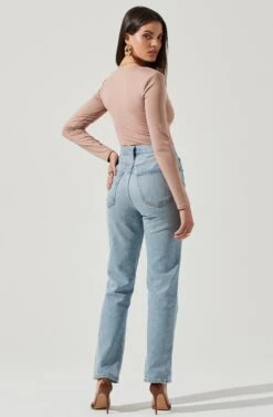 Ventura Sweetheart Cutout Bodysuit -Sundress Haven AT17004 PINKNUDE 3