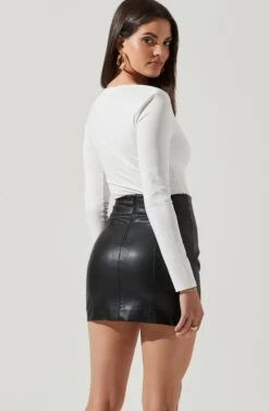 Ventura Sweetheart Cutout Bodysuit -Sundress Haven AT17004 WHITE 4