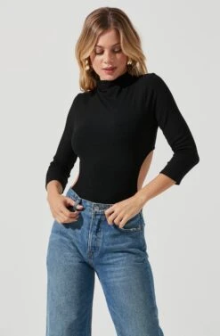 Somerset Mock Neck Cutout Bodysuit
