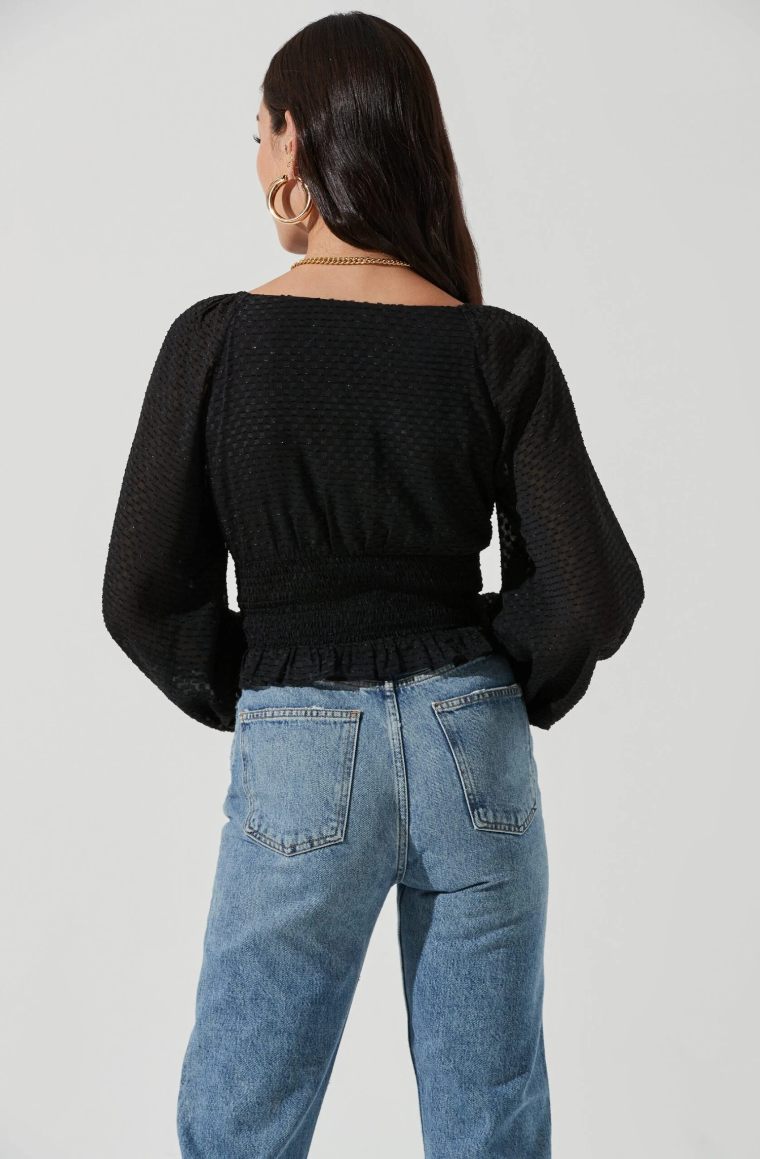 Long Sleeve Smocked Top 6 Long Sleeve Smocked Top - Image 6