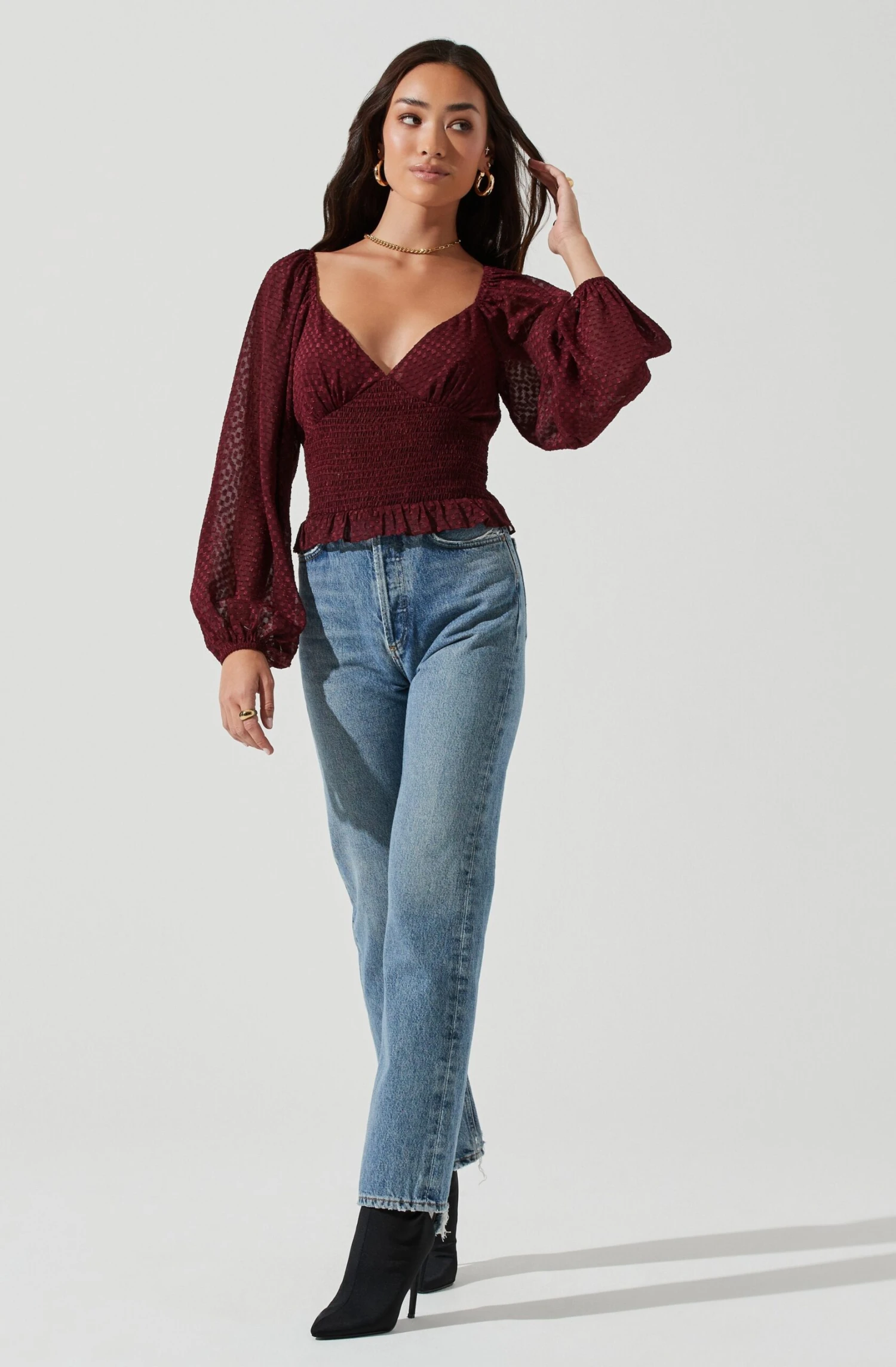 Long Sleeve Smocked Top 16 Long Sleeve Smocked Top - Image 16