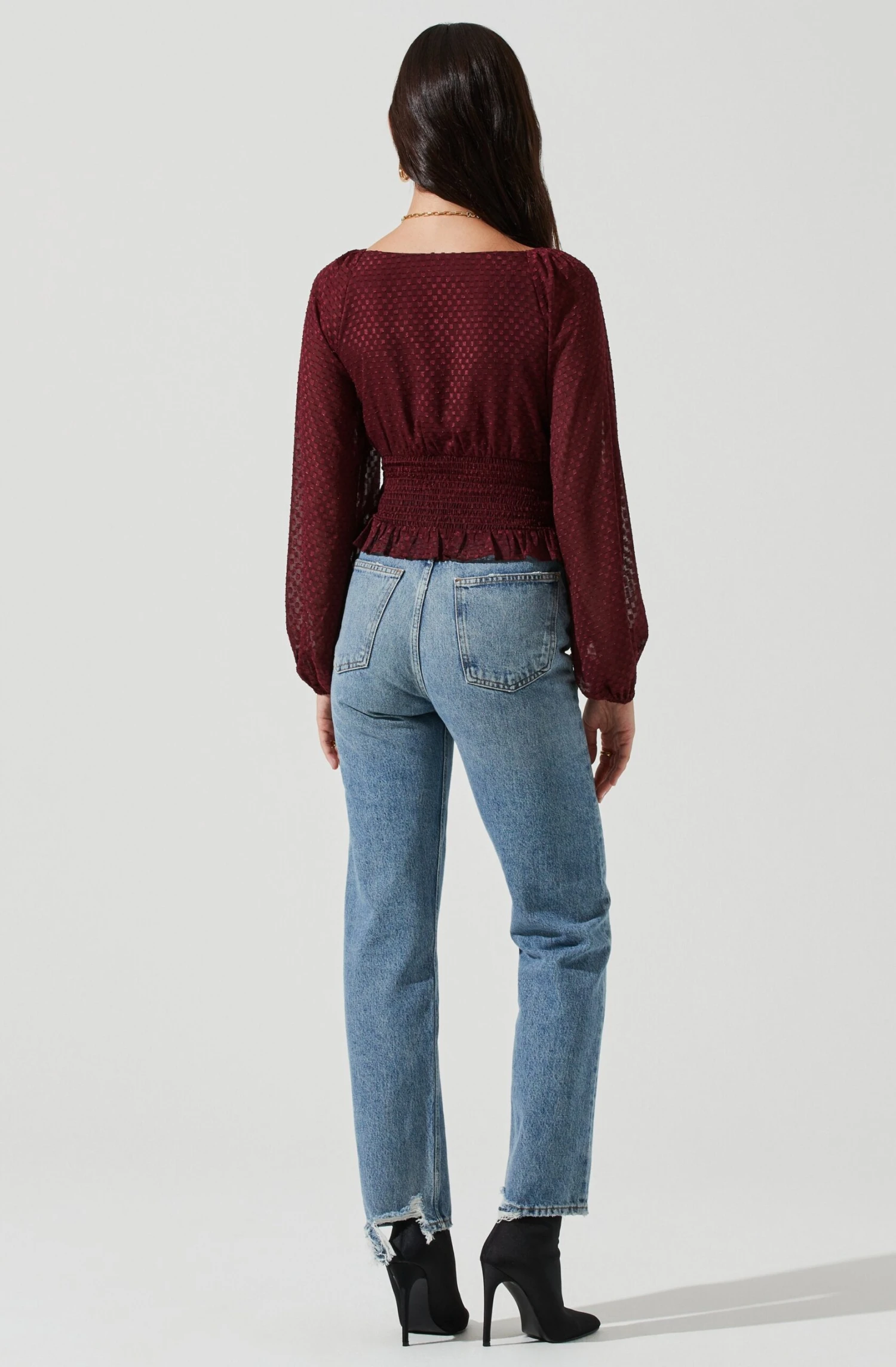 Long Sleeve Smocked Top 15 Long Sleeve Smocked Top - Image 15