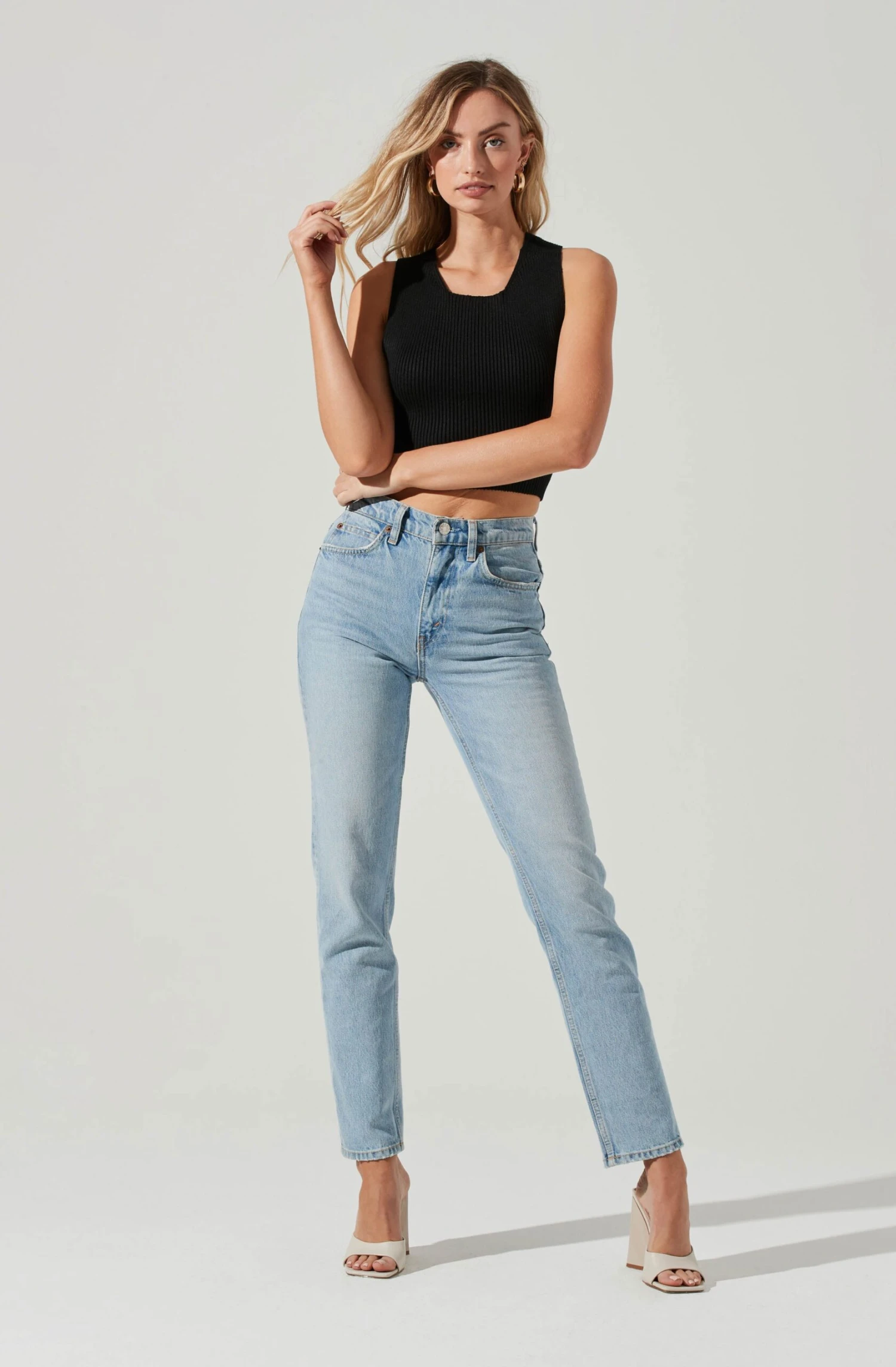 Tie Back Sweater Tank Top 3 Tie Back Sweater Tank Top - Image 3