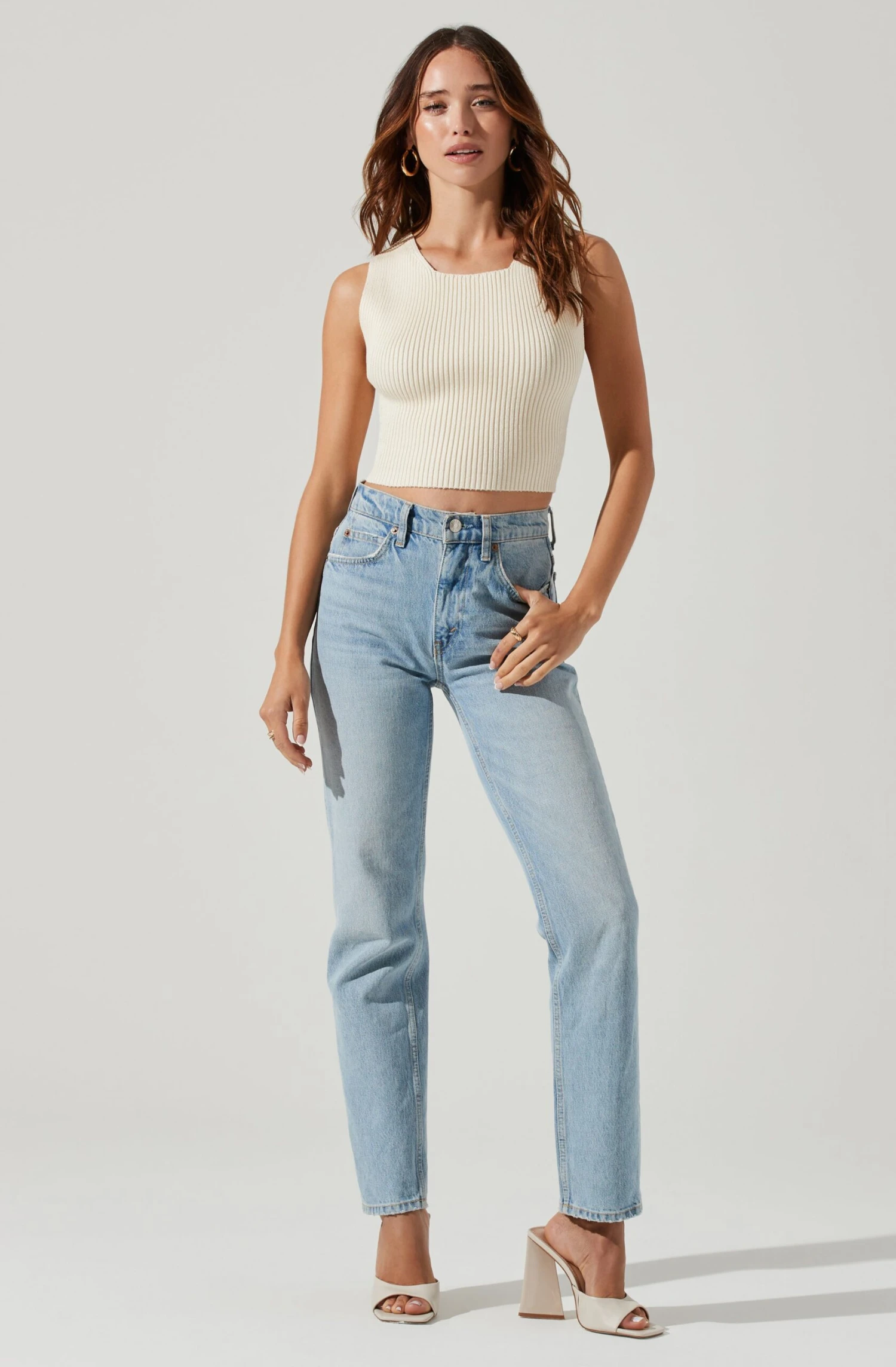 Tie Back Sweater Tank Top 9 Tie Back Sweater Tank Top - Image 9