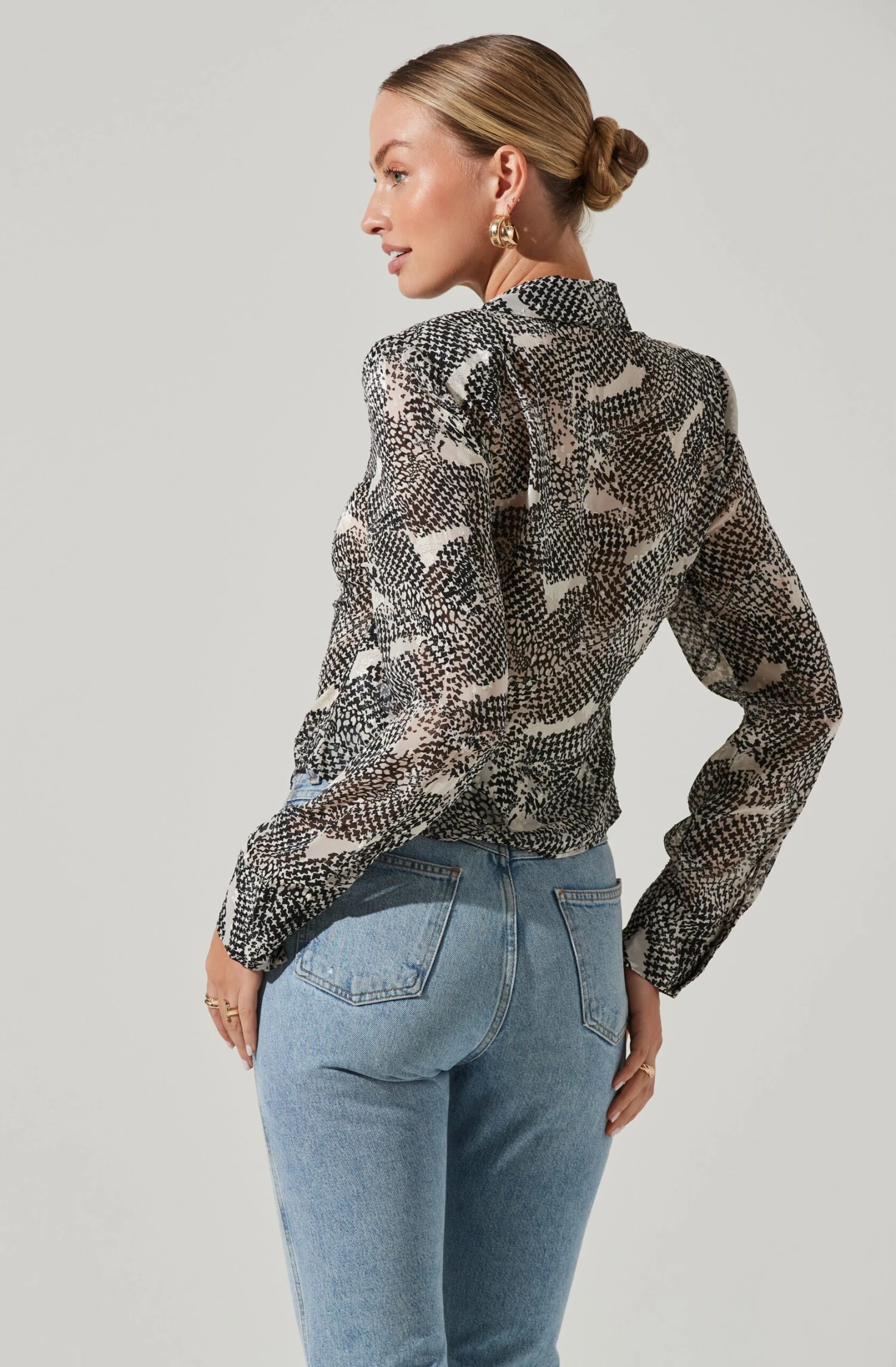 Ruched Button Up Top 11 Ruched Button Up Top - Image 11