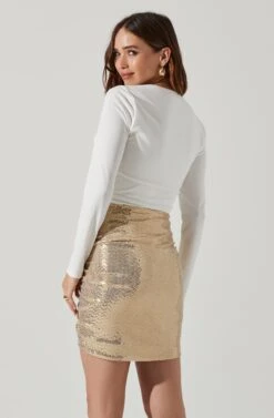 Nyra Sweetheart Long Sleeve Bodysuit 23 Nyra Sweetheart Long Sleeve Bodysuit -Sundress Haven AT17569 WHITE 5